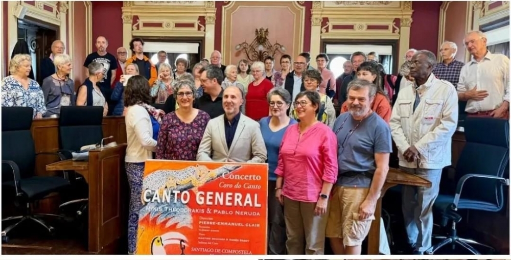 LA CHORALE FINISTÉRIENNE DU " CANTO GENERAL " EN GALICE. - COMITÉ BRETAGNE-GALICE